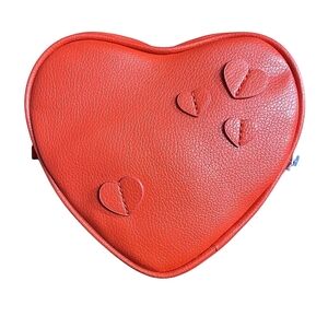Red Heart Shaped Cosmetic Makeup Bag by Bath & Body Works